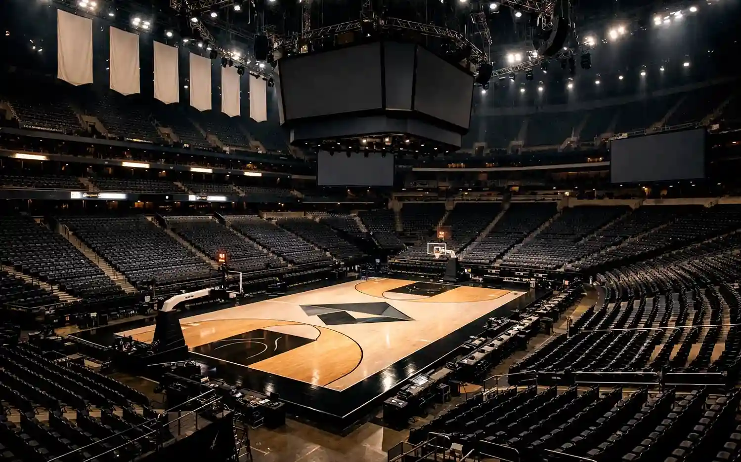 Spectaculaire Final Four arena met duizenden fans en kampioenschapssfeer