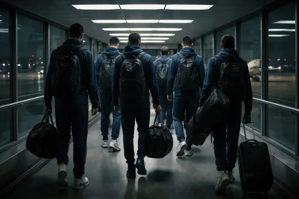 Volle EuroLeague basketbalarena met fel verlicht speelveld tijdens een topwedstrijd